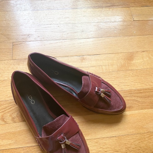 Burgundy vegan leather - Picture 5 of 5